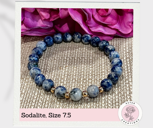 Sodalite Bracelet, Size 7.5