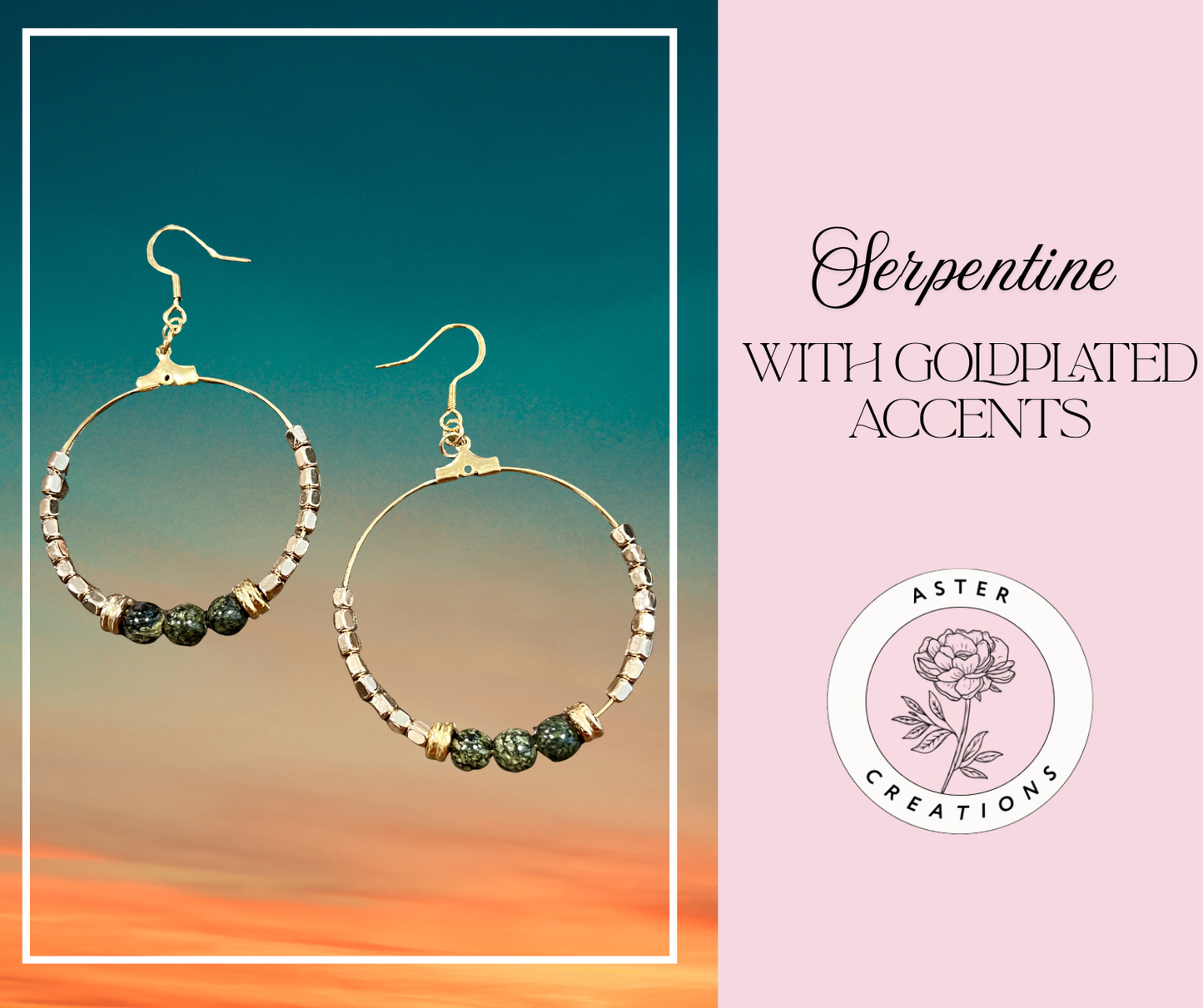 Serpentine Hoop Earrings
