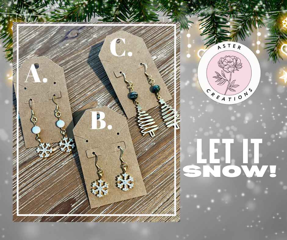 Let it Snow Holiday Earrings