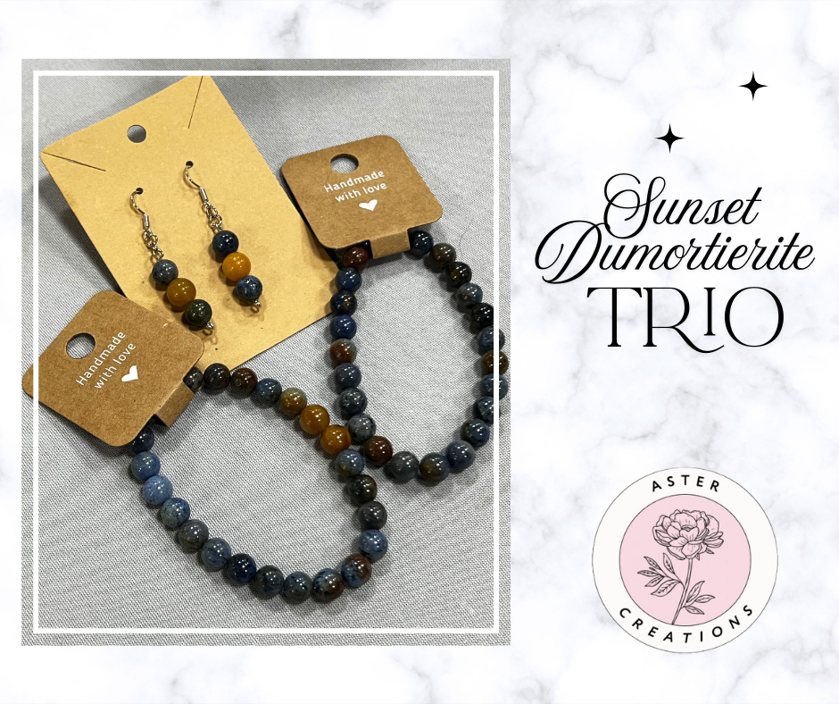 Sunset Dumortierite Trio