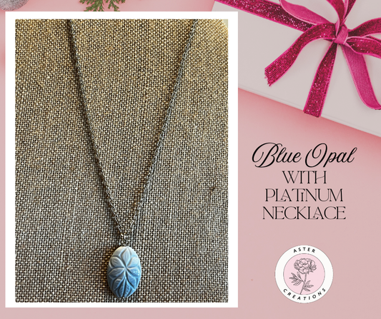 Blue Opal Necklace