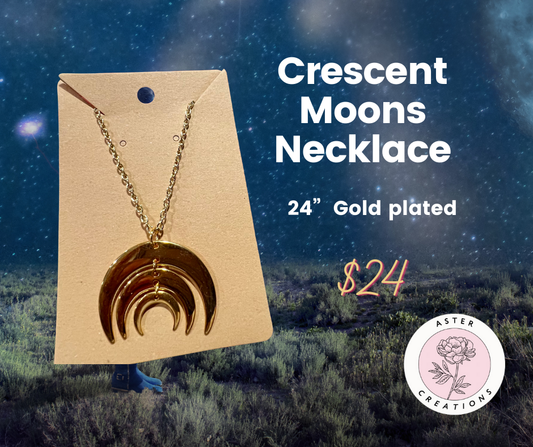 Crescent Moons Necklace