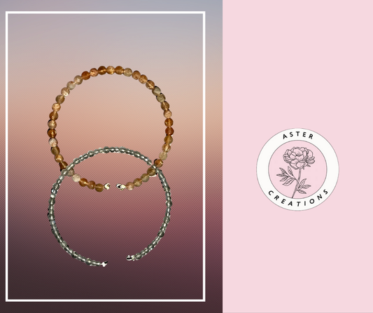 Sunstone & Labradorite Bangle Bracelets