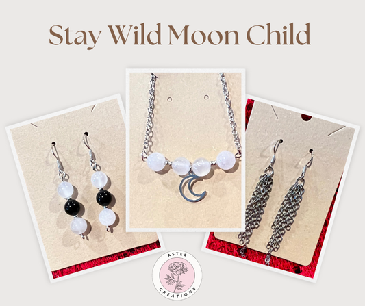 Wild Moon Child Necklace & Earrings