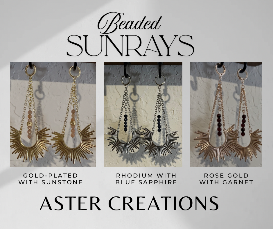 Beaded Sunray Earrings