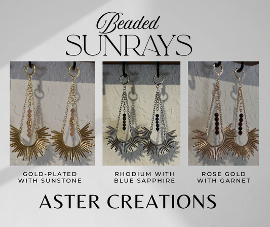 Beaded Sunray Earrings