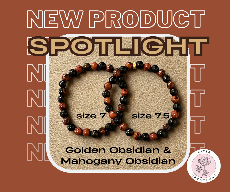 Golden Obsidian & Mahagony Obsidian Bracelets